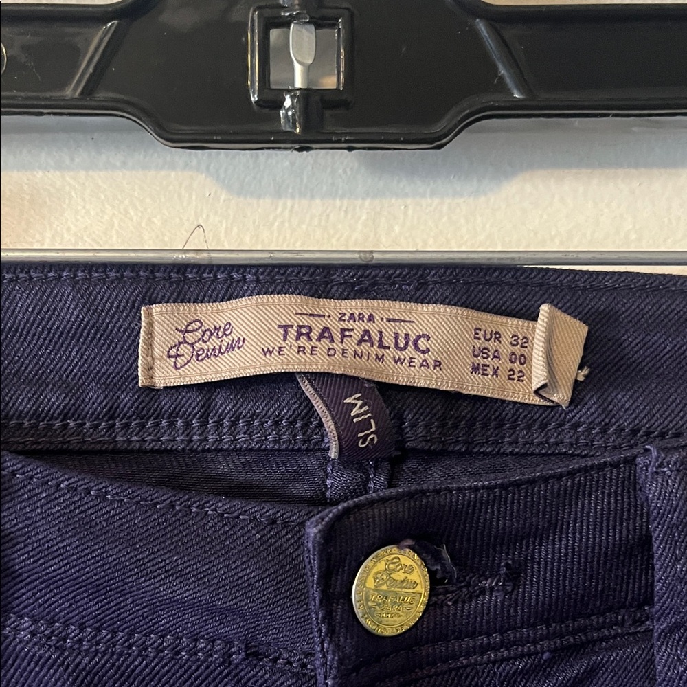 Trafaluc Purple Denim Pants - Picture 3 of 7